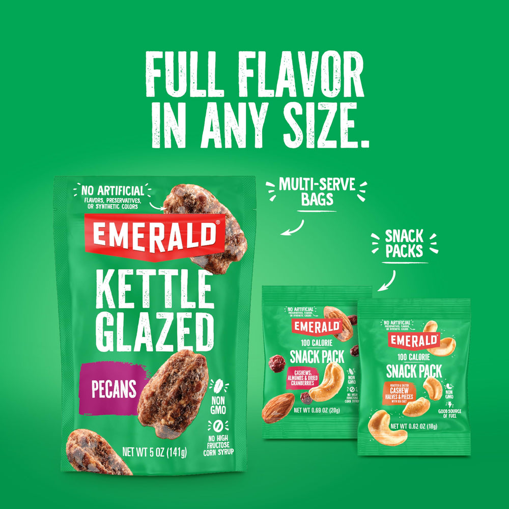 Emerald Nuts in hand, on-the-go snacking option