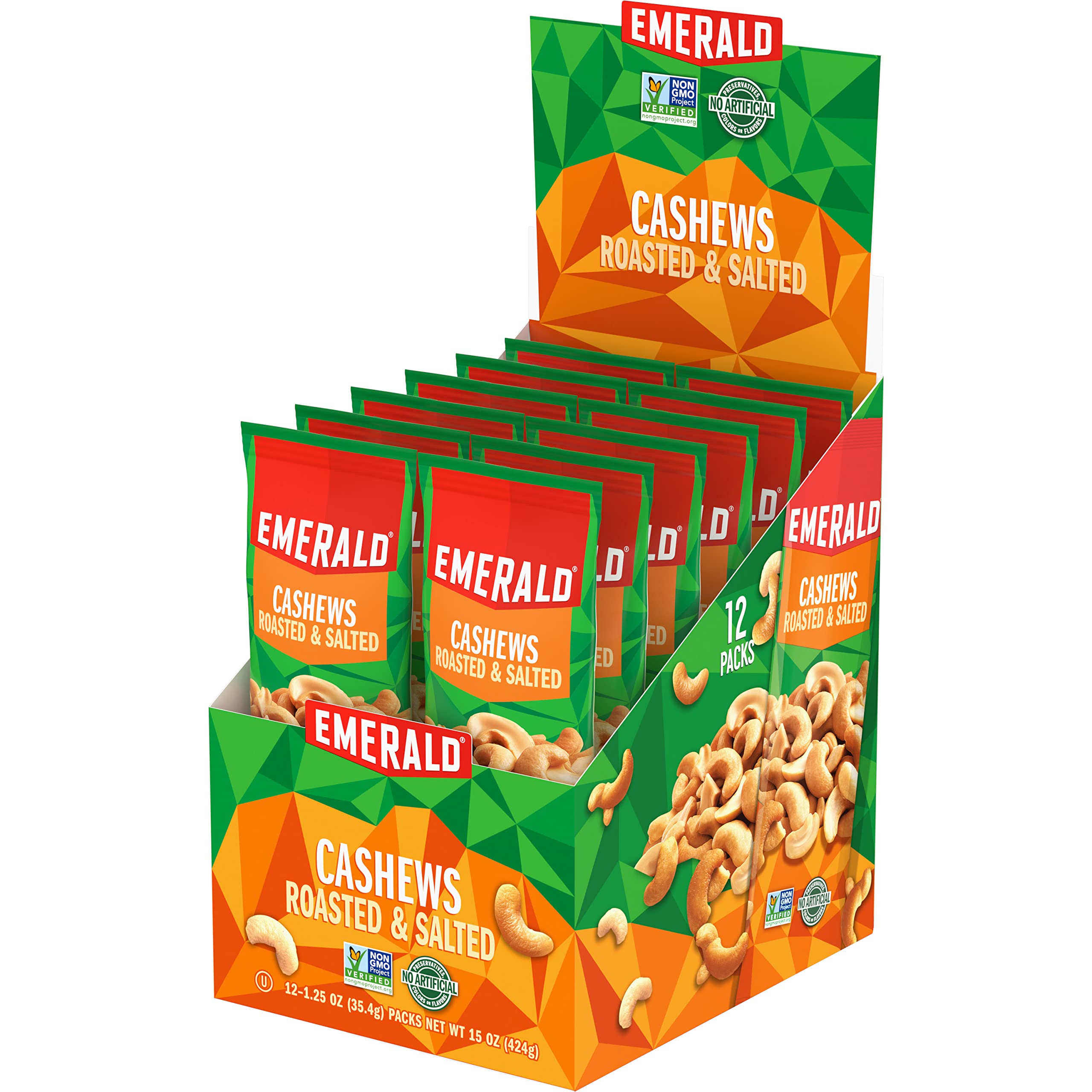 Emerald twelve-count packaging, organized snack solution for families and offices.