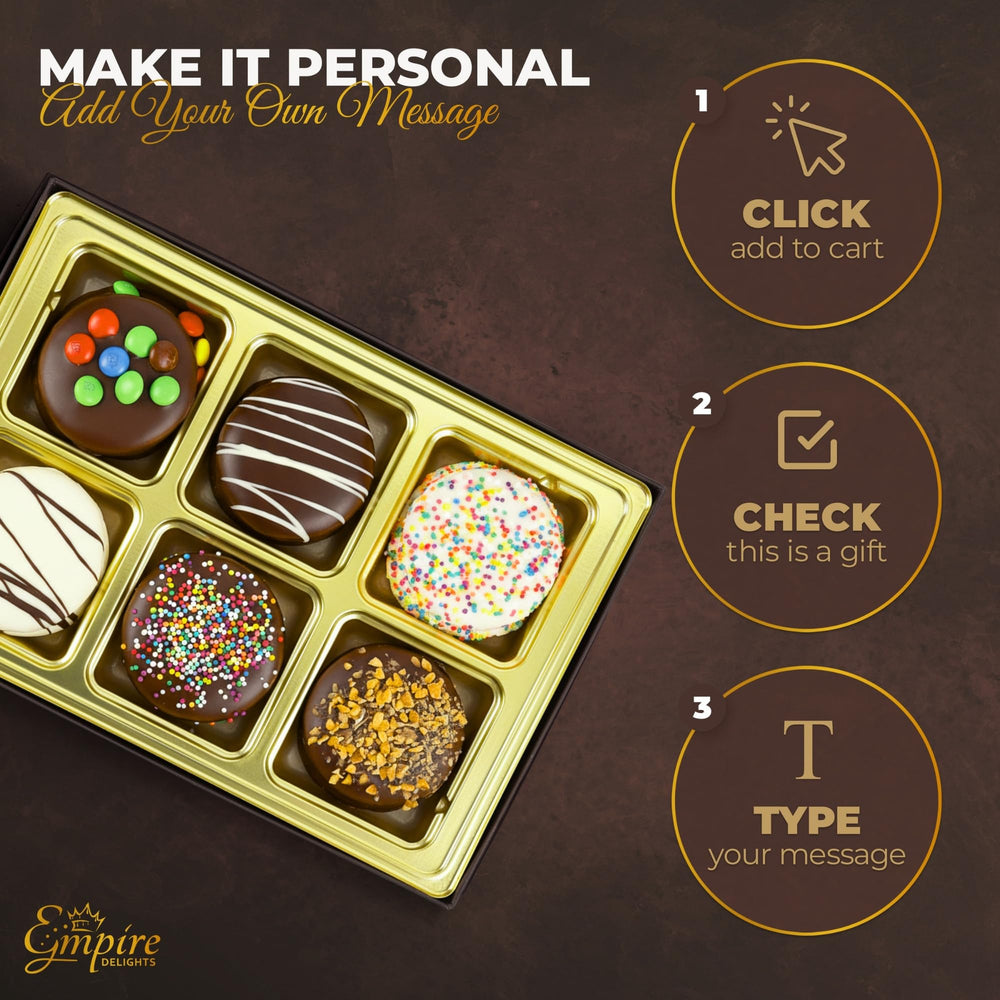 Empire Delights chocolate-covered cookies assortment highlighting variety for tasting and sharing