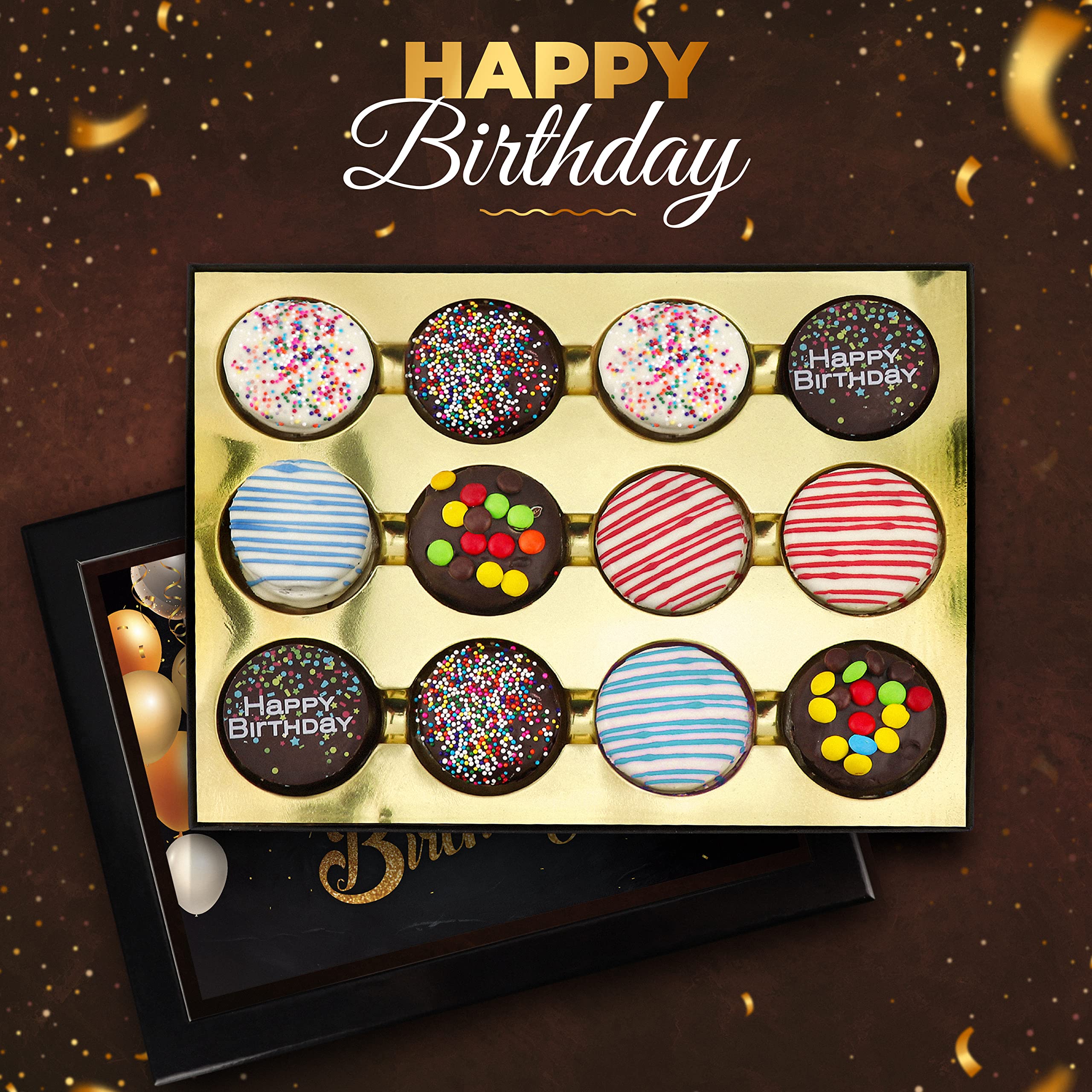 Empire Delights 12-count chocolate gift box—delicious treats ideal for celebrations.