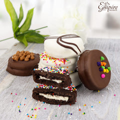 Empire Delights ribbon gift box conveys elegant presentation ideal for gifting.