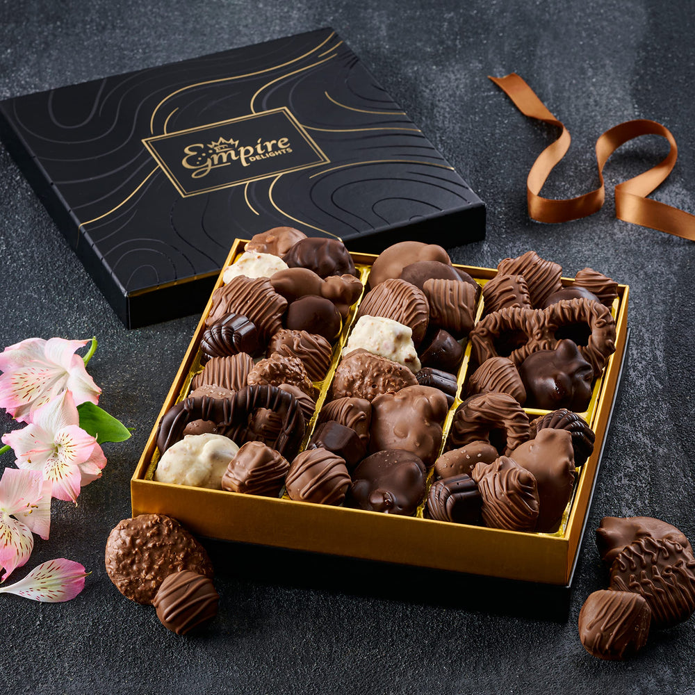 Empire Delights ribbon-wrapped gift box, ready for gifting