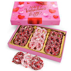 Empire Delights Valentine’s gift box front, ready to gift.