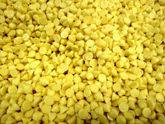 Emporium Candy Lemon Baking Chips in bowl ready for use.