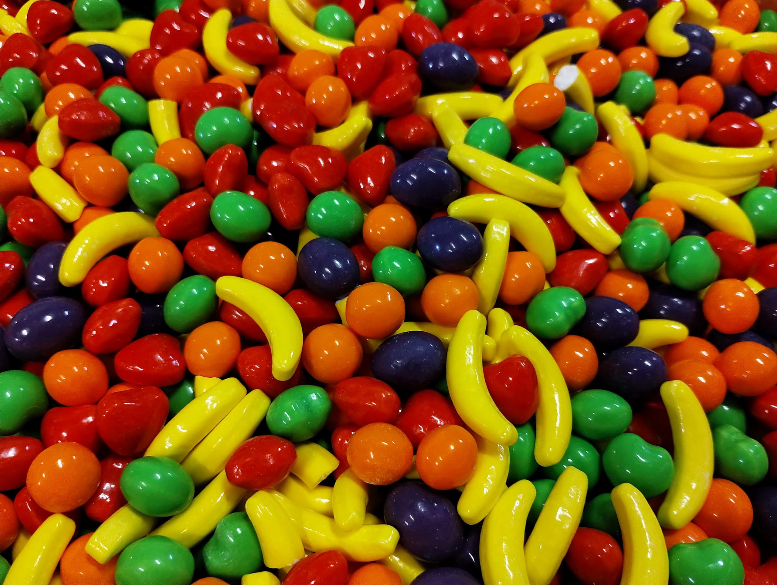 Emporium Candy mini fruit-shaped candy 1lb pack for bulk dessert displays.