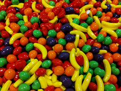 Emporium Candy mini fruit-shaped candy 1lb pack for bulk dessert displays.