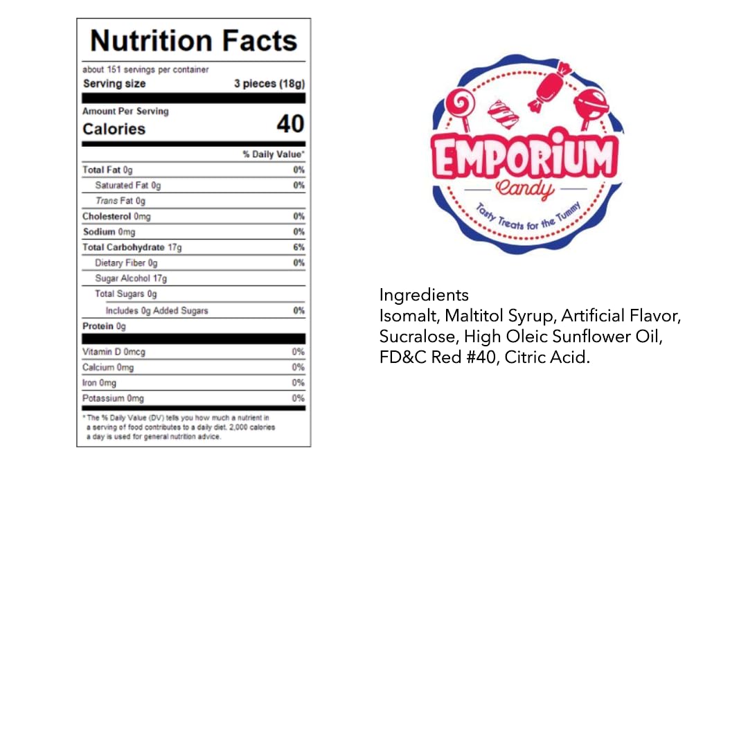Emporium Candy sugar-free cinnamon buttons in a dish, easy snacking