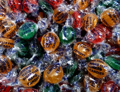 Emporium Candy sugar-free fruit buttons, 50 pieces, ideal for refillable jars.