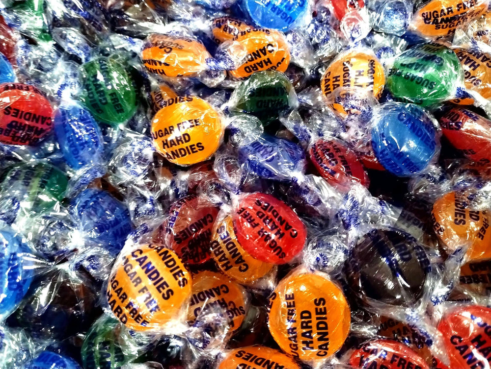 Emporium Candy sugar-free raspberry buttons offering tangy-sweet flavor for anytime treats