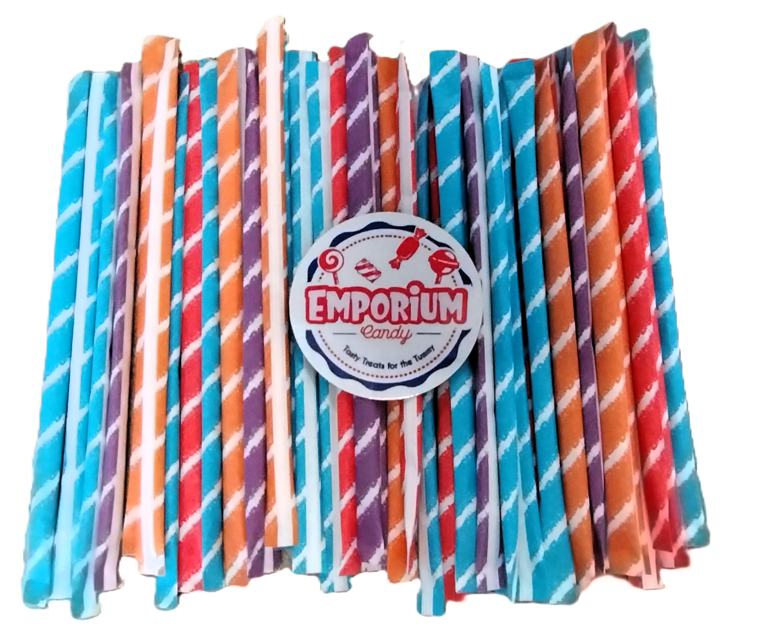 Emporium Candy sweet-sour straws 80-count packshot for party snacks