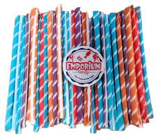 Emporium Candy sweet-sour straws 80-count packshot for party snacks