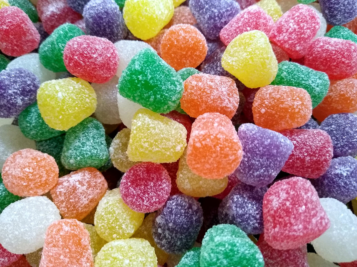 Emporium Spice Drops 2lb bag close-up highlighting the sugar-sanded surface for sharing