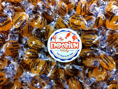Emporium sugar-free butterscotch buttons 50 piece pack for refilling candy dishes.