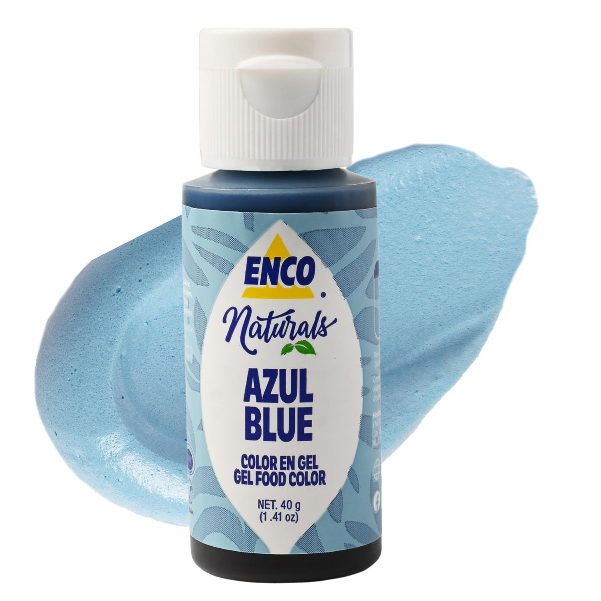 ENCO blue natural coloring gel for icing and fondant.