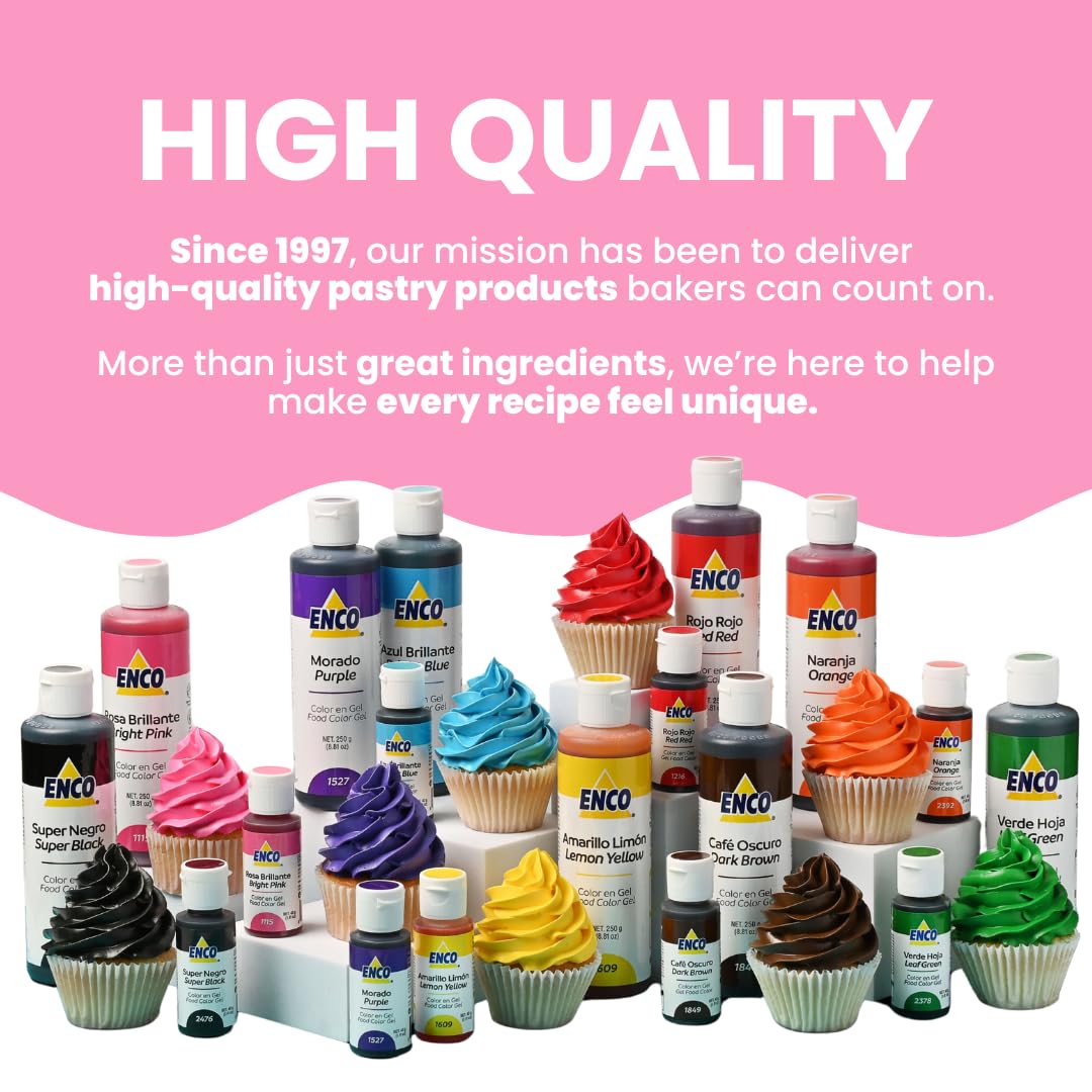 ENCO Bright Pink Gel remains vivid across batches with reliable consistency.