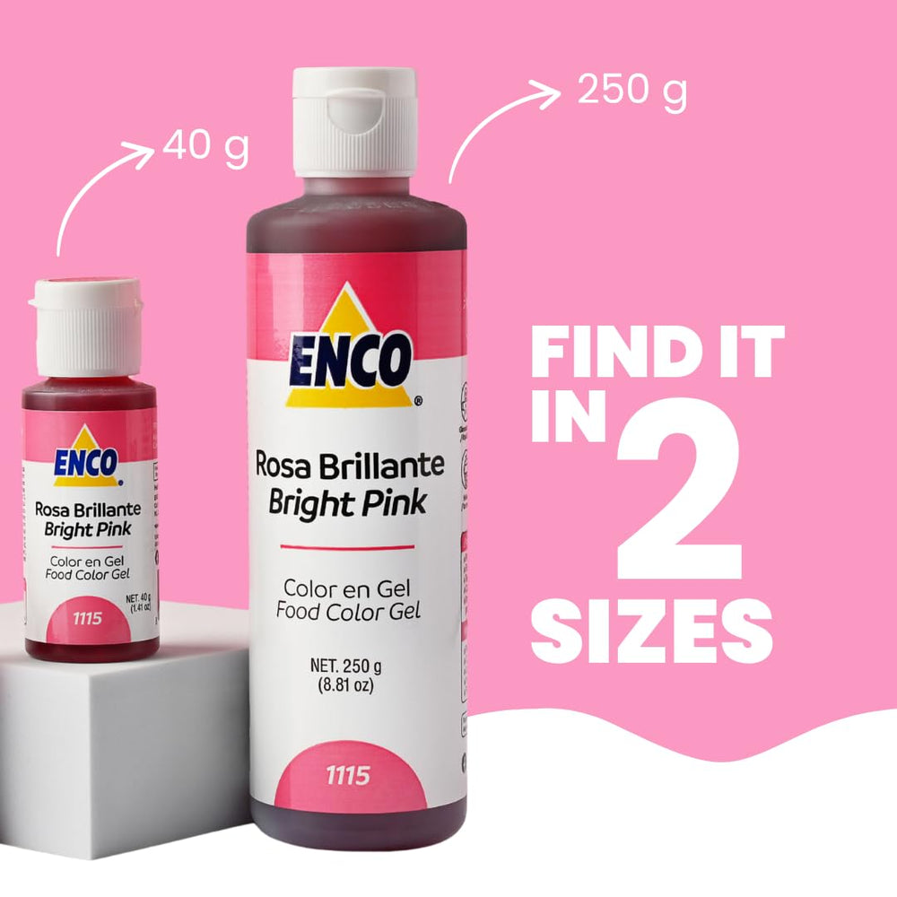 ENCO Bright Pink Gel elevates pastries with professional, vivid color.