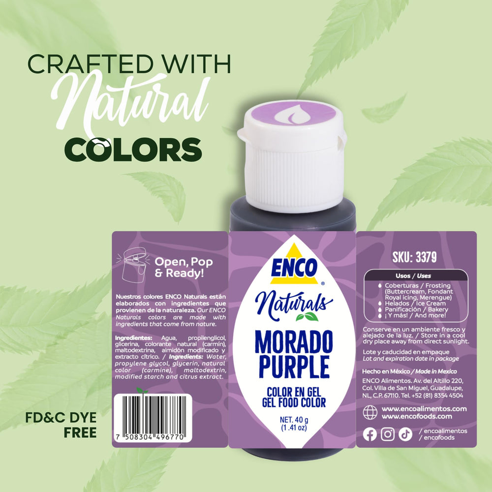 ENCO buttercream piping purple for smooth decoration