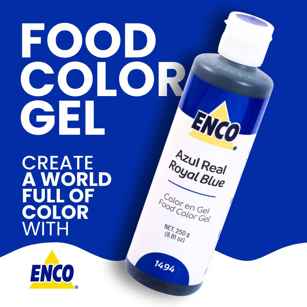 ENCO royal blue gel color blends into fondant smoothly