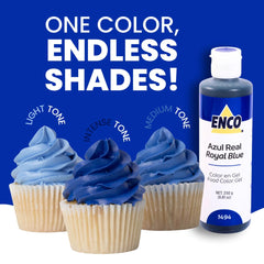ENCO royal blue gel color for fondant and cake decorations