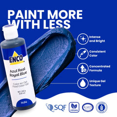 ENCO gel color drops allow precise control of frosting shade