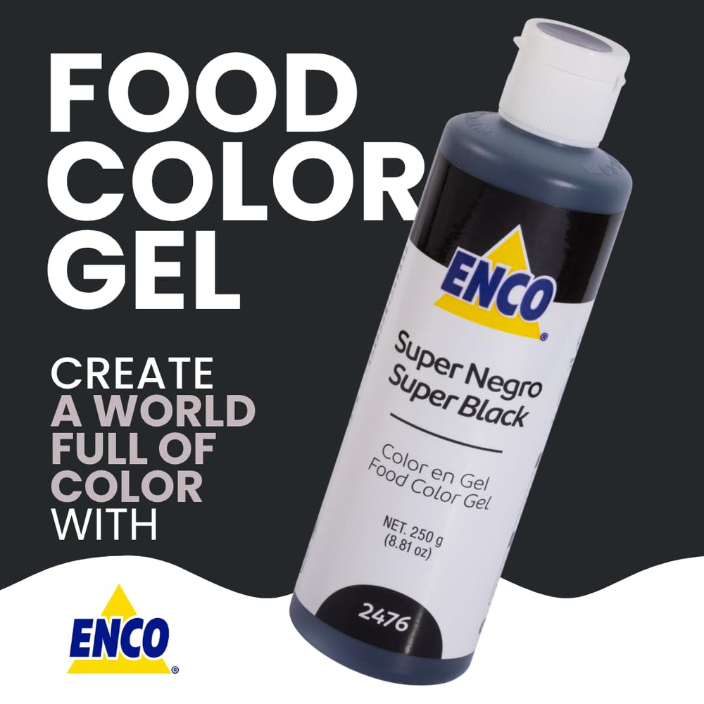ENCO gel color bottle with precise drops for controlled coloring in small batches.