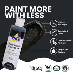 ENCO gel color swirls on frosting to reveal vivid, uniform hues.