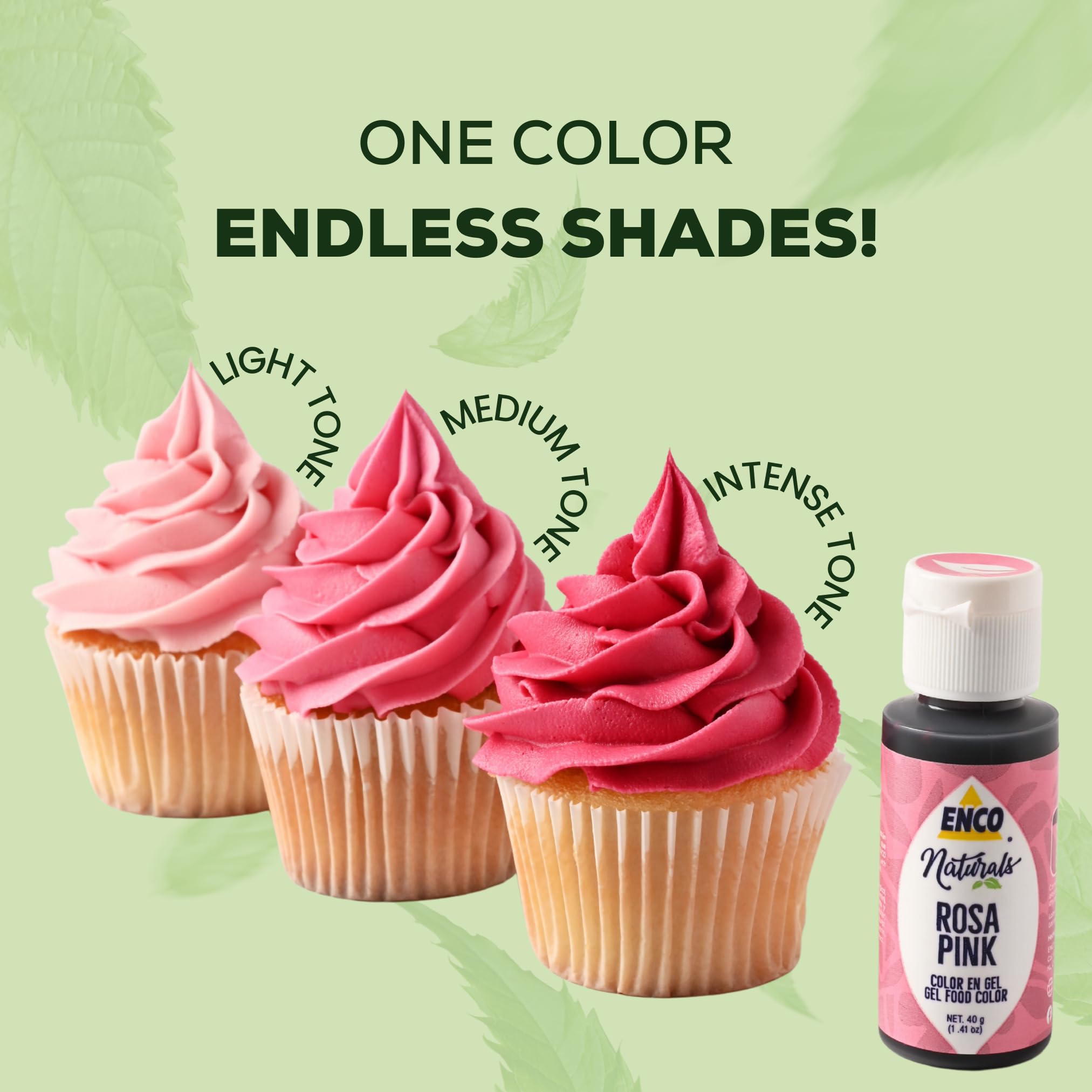 ENCO pink color gel for piping detail provides sharp, vivid lines.