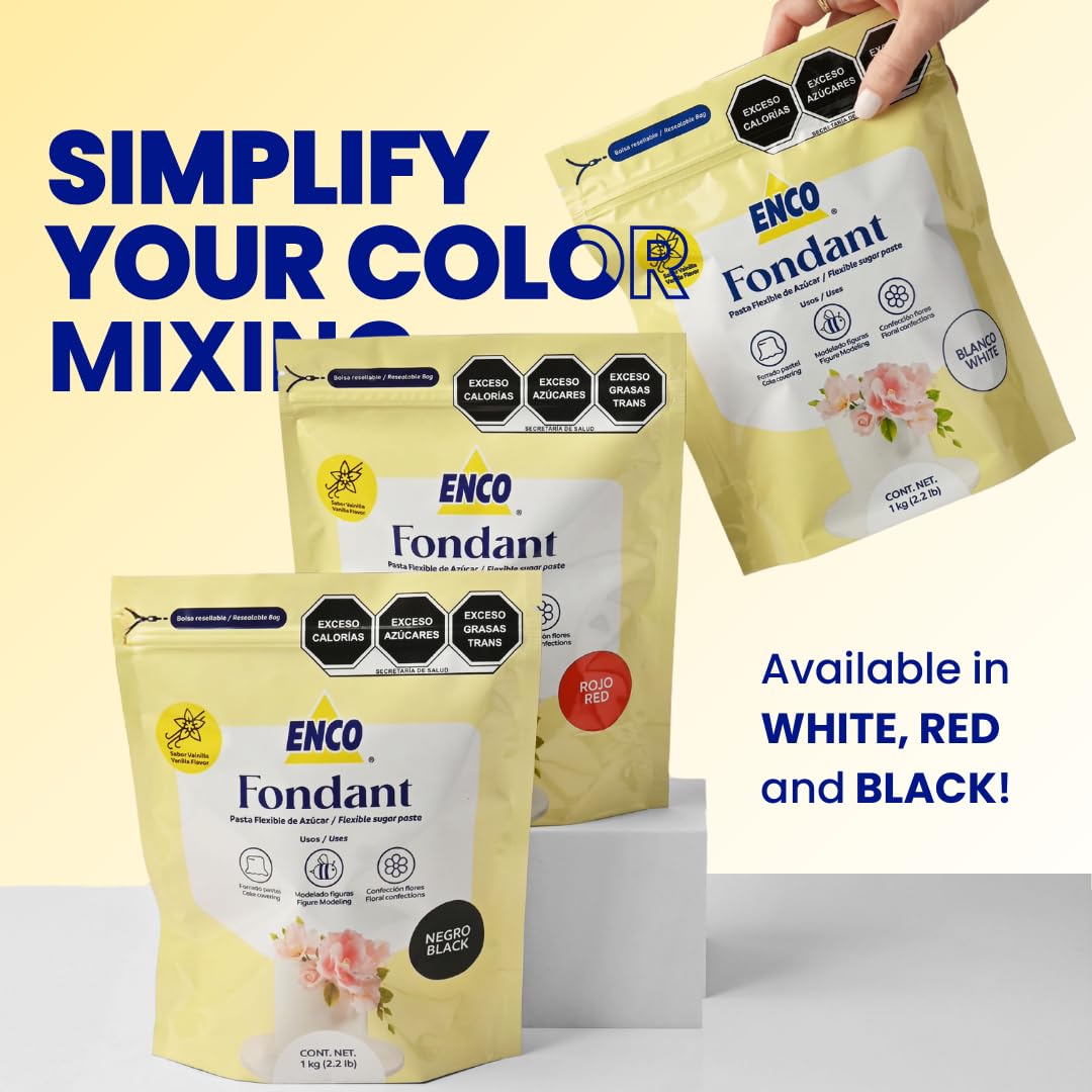 ENCO fondant resists moisture and heat to help decorations stay intact