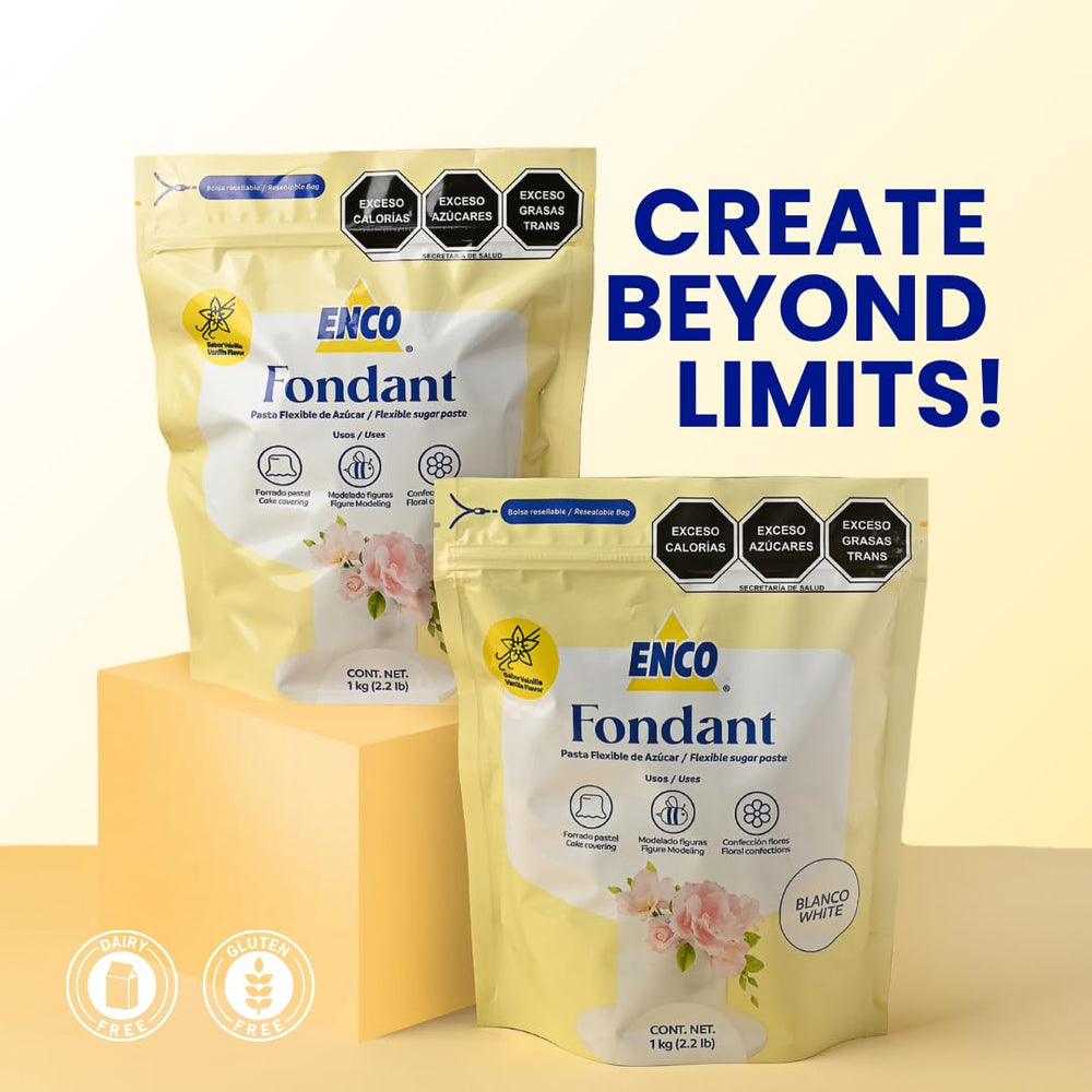 Rolled-out ENCO fondant sheet demonstrates even thickness for seamless cake coverings