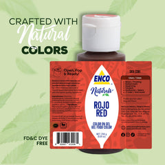 ENCO red gel blends smoothly into buttercream for uniform color.