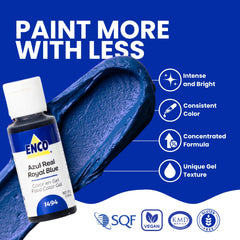 ENCO Royal Blue fondant decorating with even blue shade