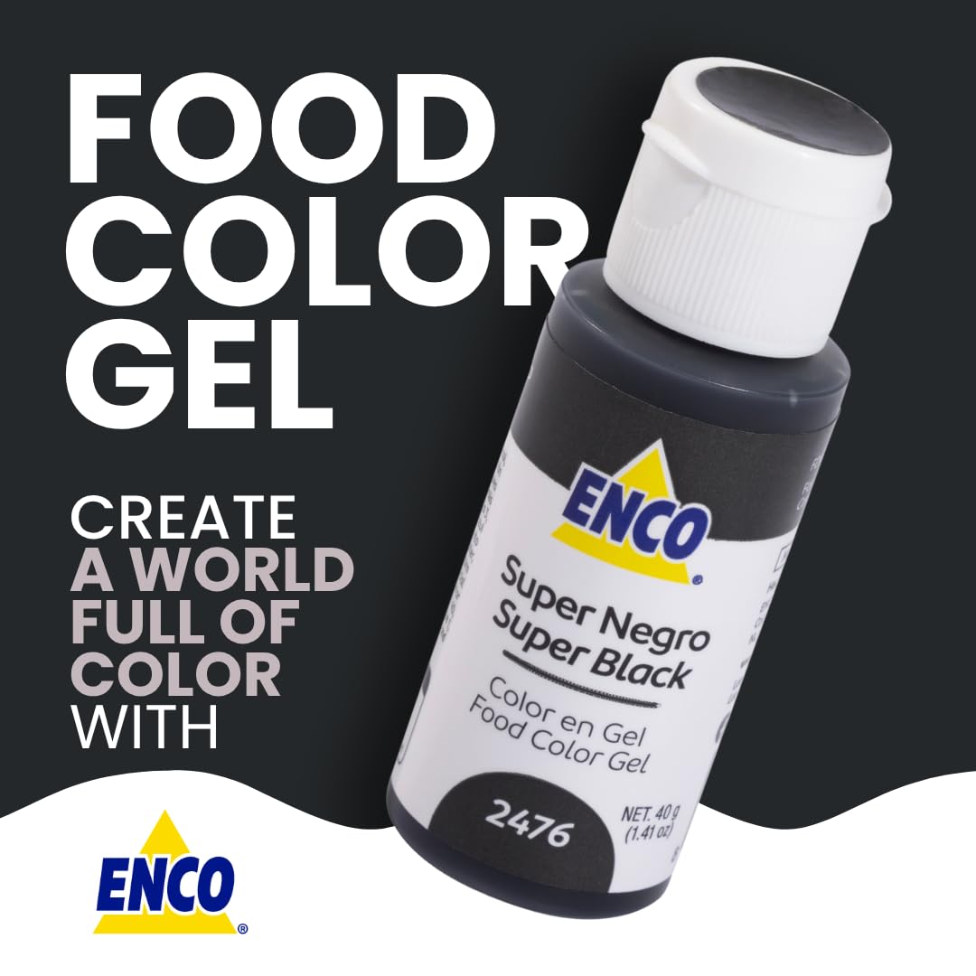 ENCO Super Black gel color drop dispenser demonstrates easy-squeeze precision