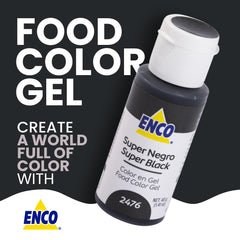 ENCO Super Black gel color drop dispenser demonstrates easy-squeeze precision