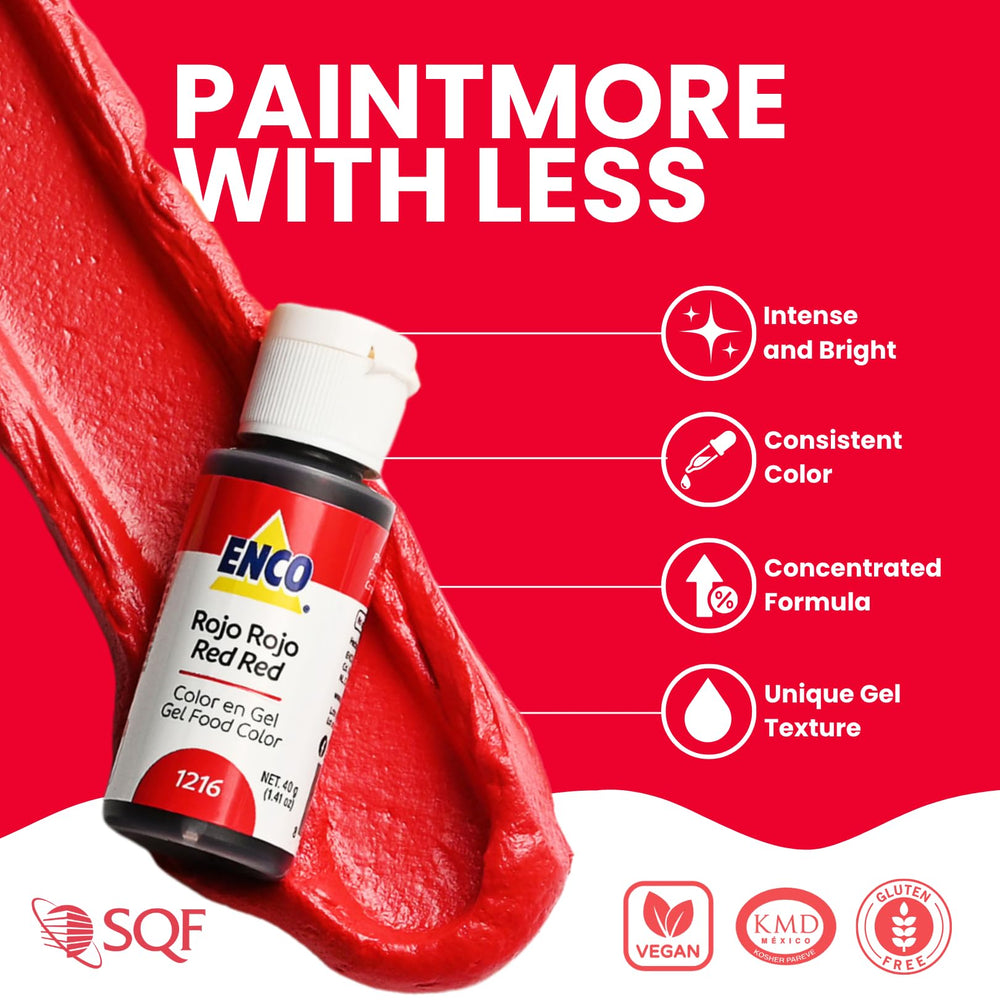 ENCO Super Red gel drops enable precise coloring for bakers