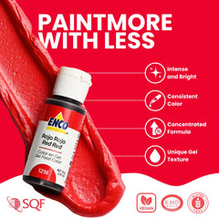 ENCO Super Red gel drops enable precise coloring for bakers