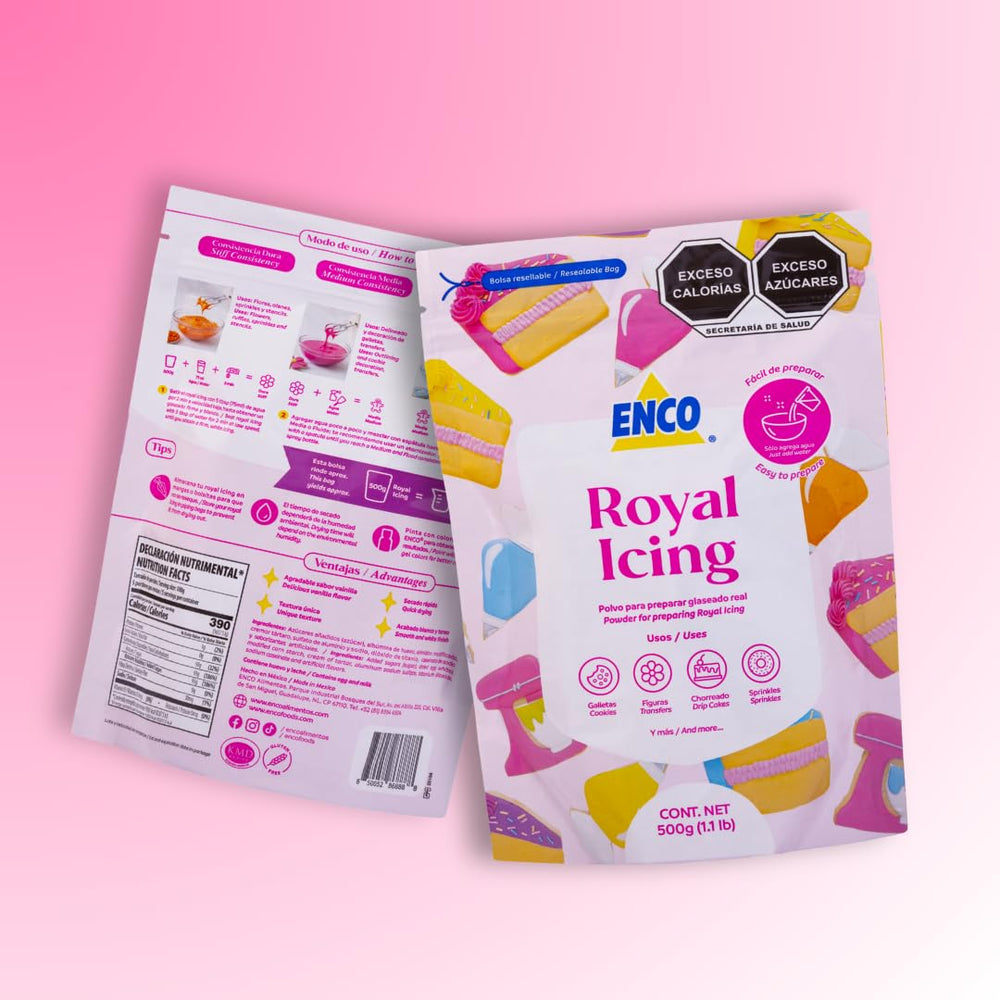 ENCO Vanilla Royal Icing for decorating cookies with a subtle vanilla note.
