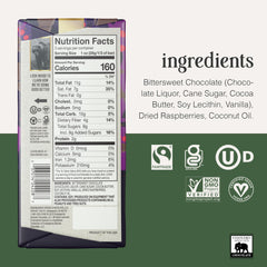 Endangered Species Chocolate Bar Grizzly Dark Raspberry close up, premium quality