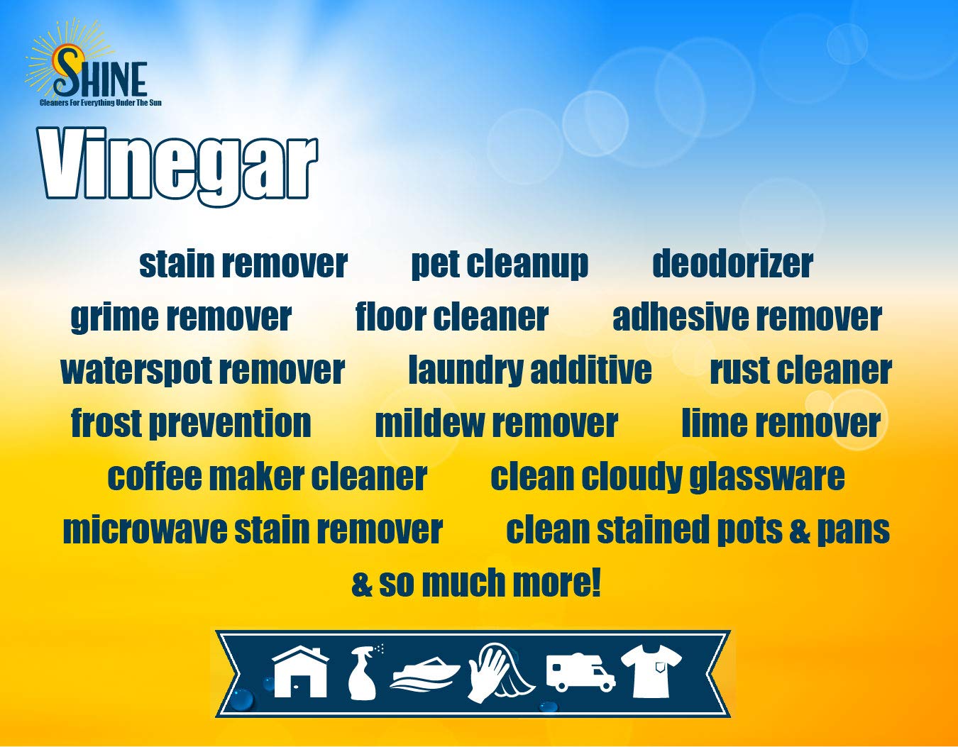 Energen of Carolina windows cleaning with concentrated vinegar