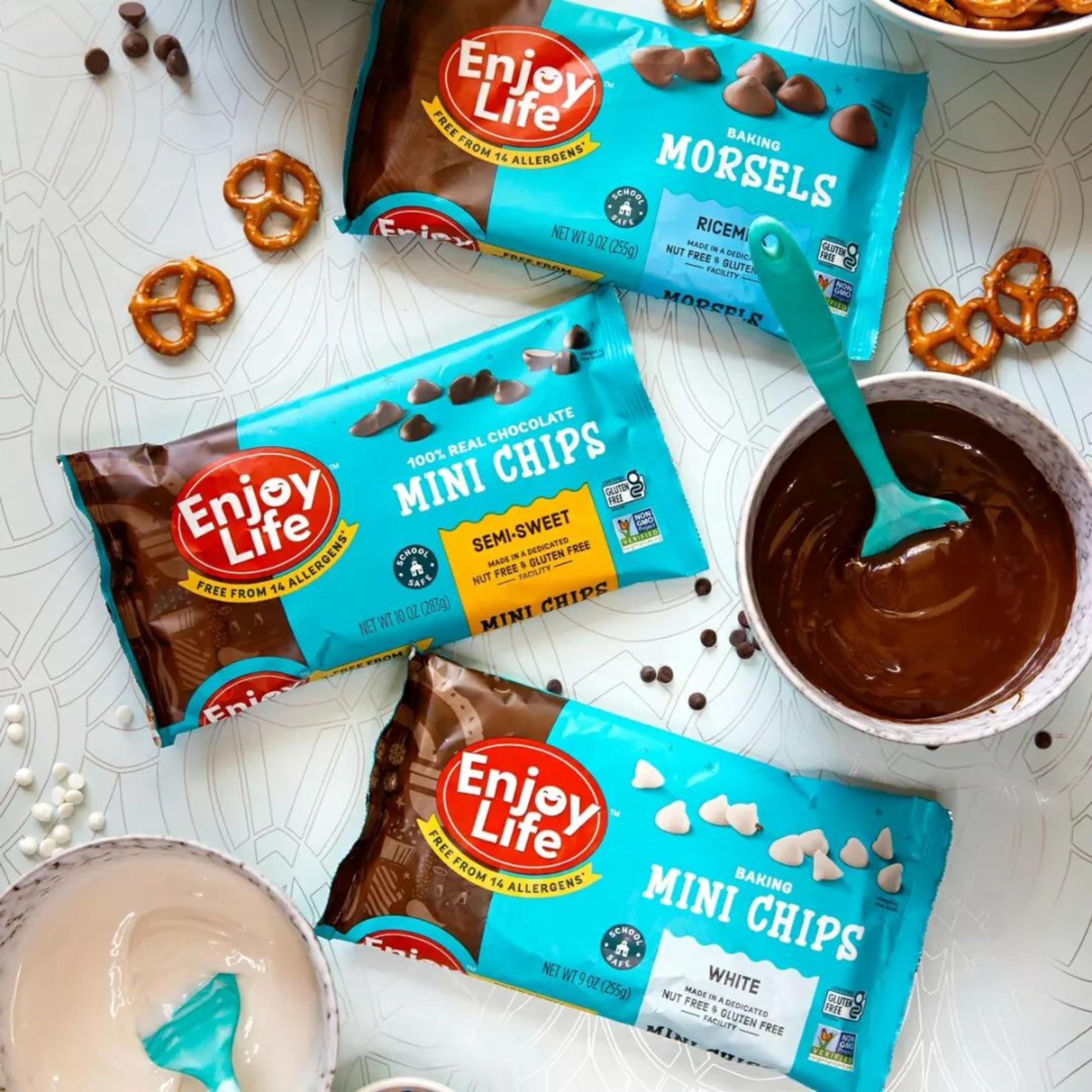 Chips sprinkled over yogurt for a dairy-free flavor