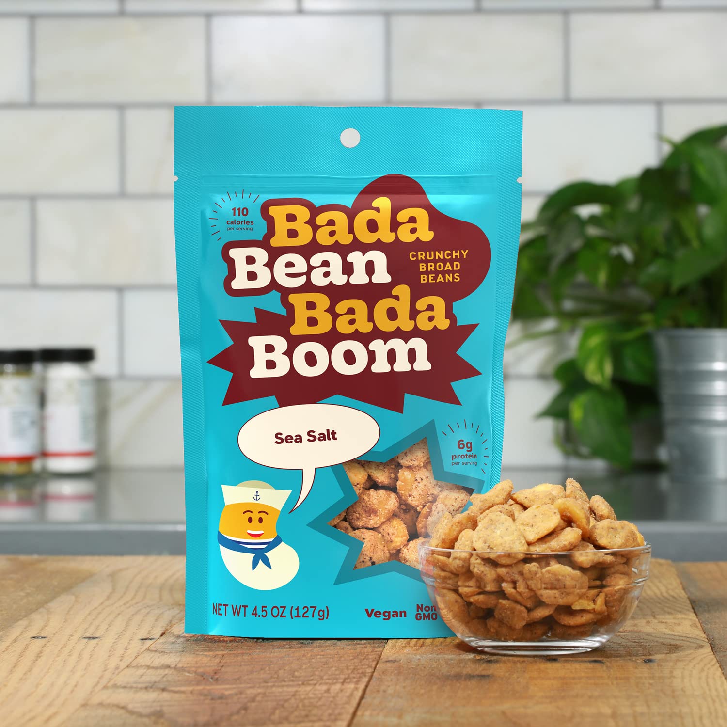 Enlightened Bada Bean Bada Boom front-label highlights vegan and gluten-free status