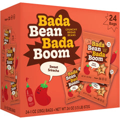 Enlightened Bada Bean Bada Boom roasted fava beans close-up with hearty crunch.