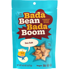 Enlightened Bada Bean Bada Boom six-pack on shelf, convenient high-protein snack