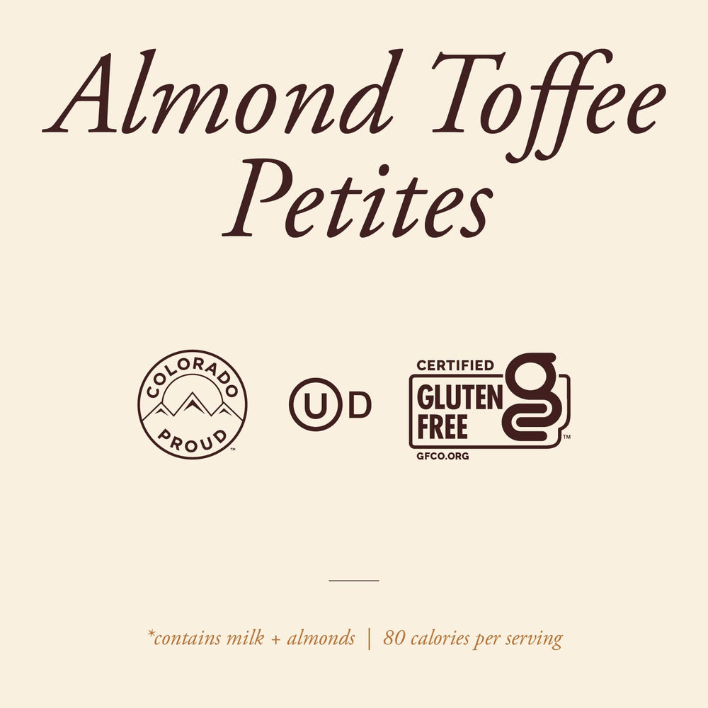 Gift-ready Enstrom Almond Toffee Petites presentation.