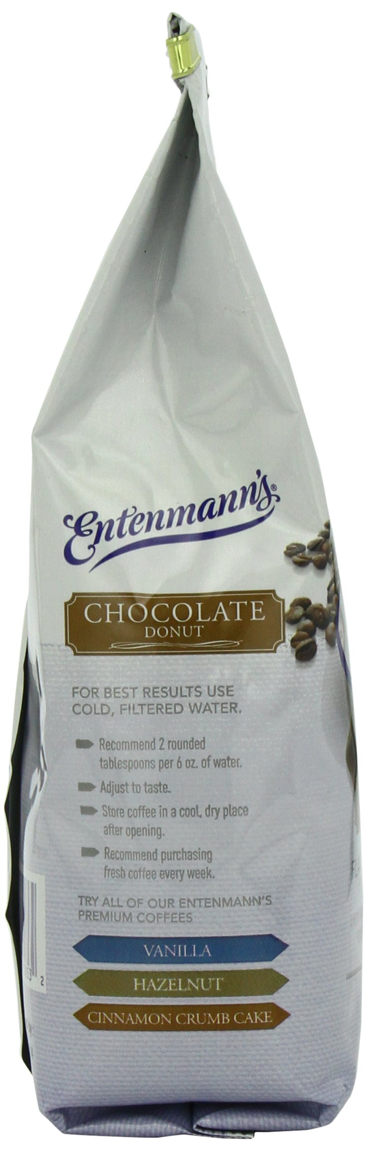 Entenmann's Coffee Ground Chocolate Donut serving image invites a cozy break.