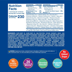 Enterex Diabetic vanilla ready-to-mix shake glass showing quick, convenient nutrition.
