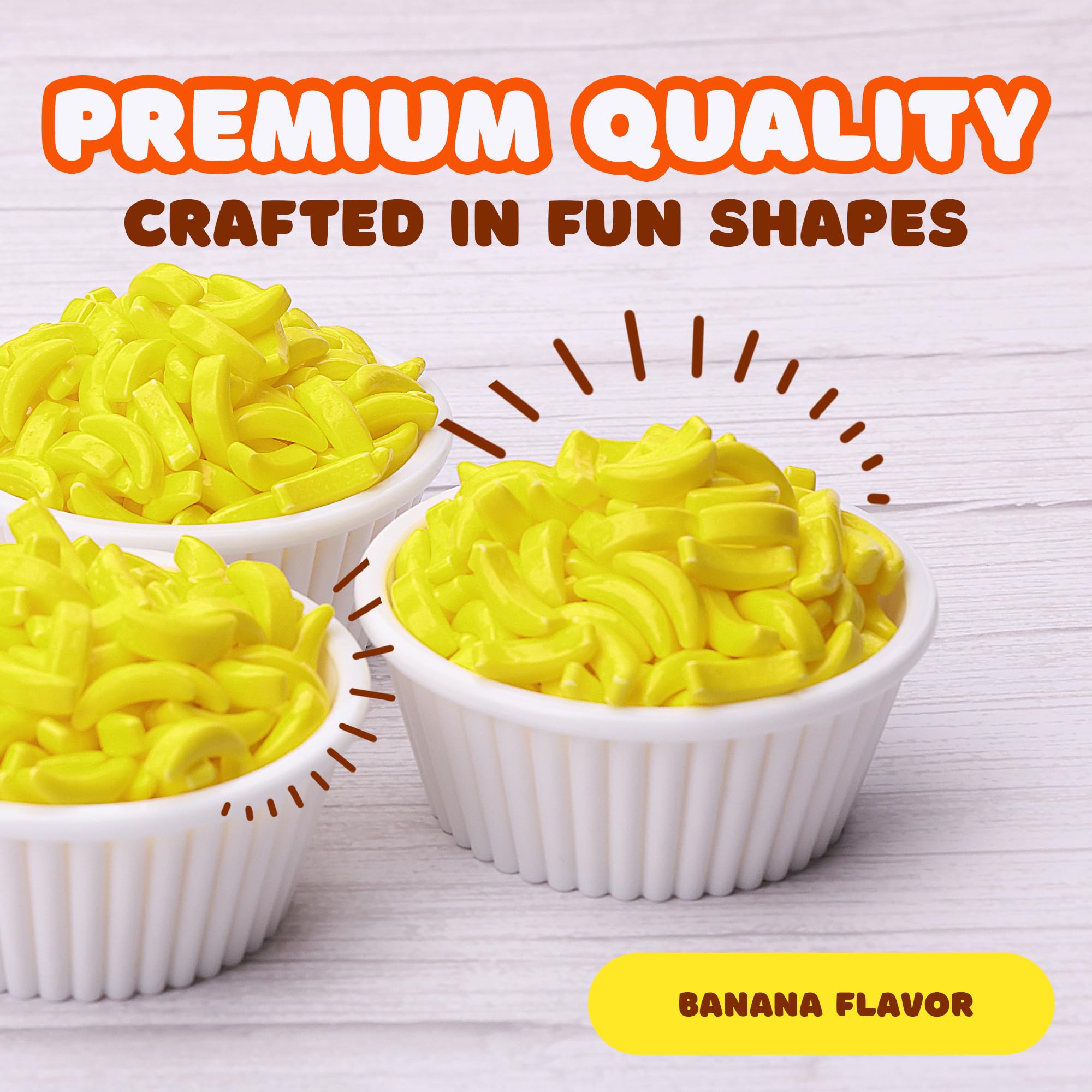 Entervending Runts banana candies perfect as pinata fillers.
