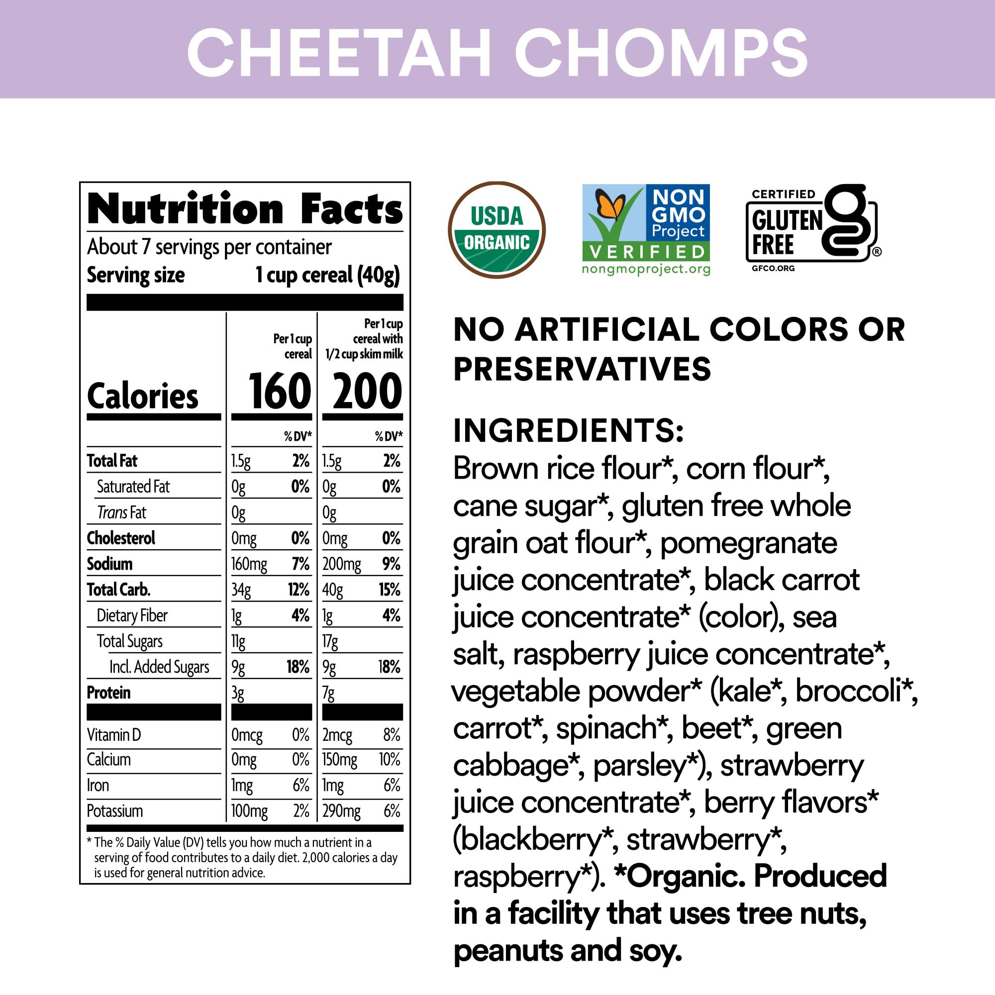 EnviroKidz Cheetah Chomps bowl poured with cereal in milk for easy mornings