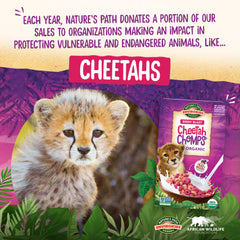 EnviroKidz Cheetah Chomps kids enjoying crunchy O rings at breakfast