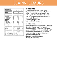 Close-up of Leapin' Lemurs cereal puffs with chocolate peanut butter flavor