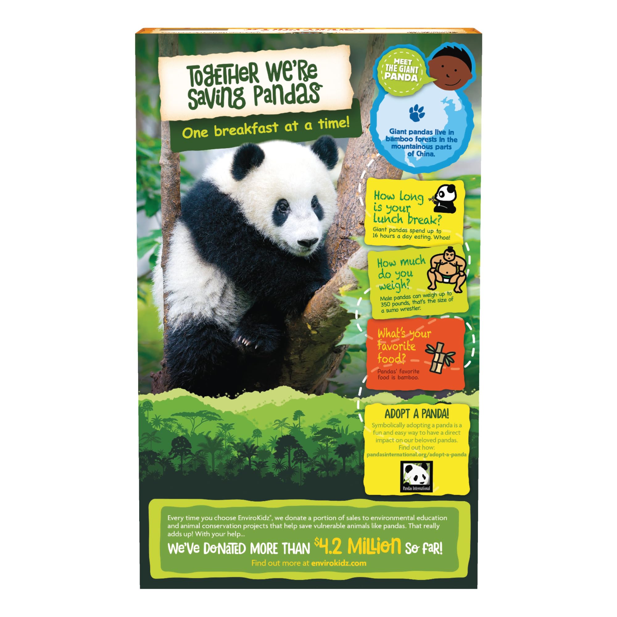 EnviroKidz Panda Puffs kids-breakfast scene showcases family-friendly, ethical breakfast option.
